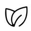 Symbol Blätter für vegan
