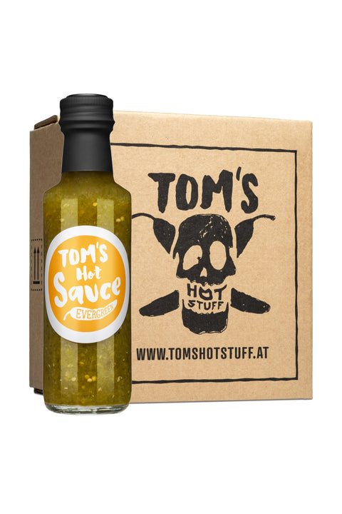 TOM'S HOT SAUCE - Evergreen (SIXPACK)