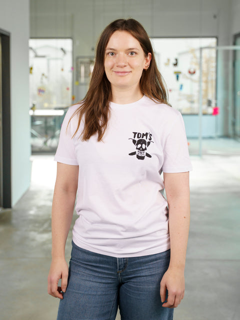 TOM'S T-SHIRT "THE HOT SIDE OF LIFE" (WHITE)