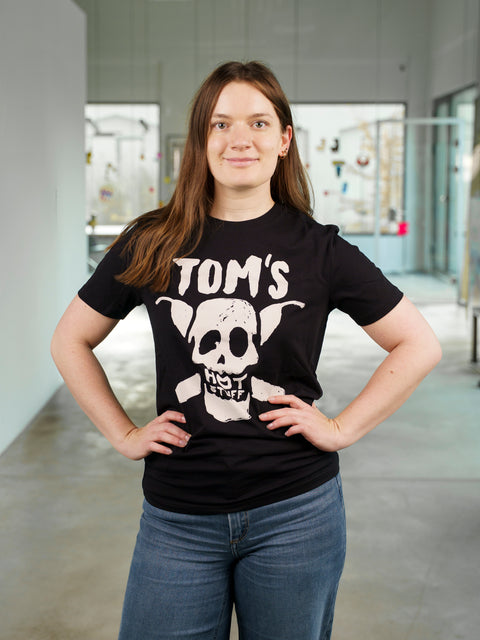 TOM'S T-SHIRT "SKULL" (BLACK)