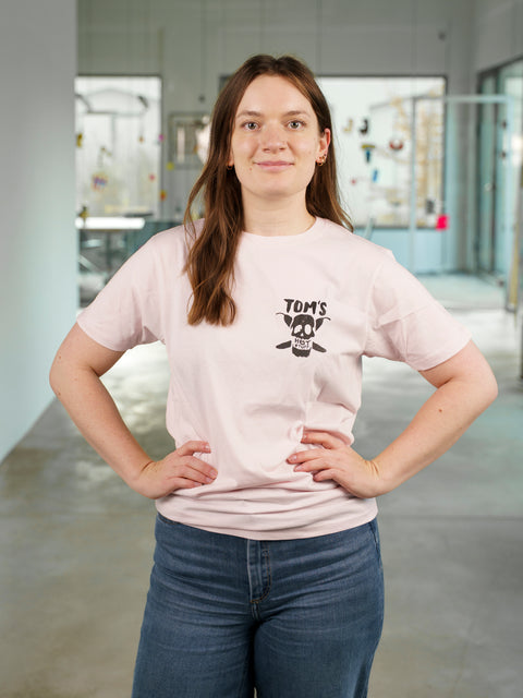 TOM'S T-SHIRT "BABY-SKULL" (LIGHT PINK)