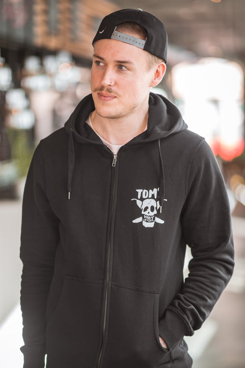 TOM'S ZIP-HOODIE (MIT BACKPRINT)